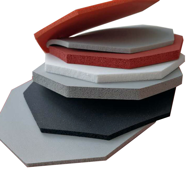 厂家直销 耐高温硅胶发泡板 绝缘硅胶板发泡 红色海绵发泡硅胶板