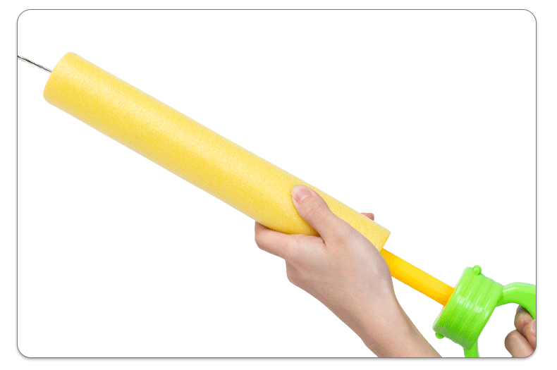 热卖夏日沙滩戏水玩具抽拉式水枪eva水炮儿童泡沫水炮批发