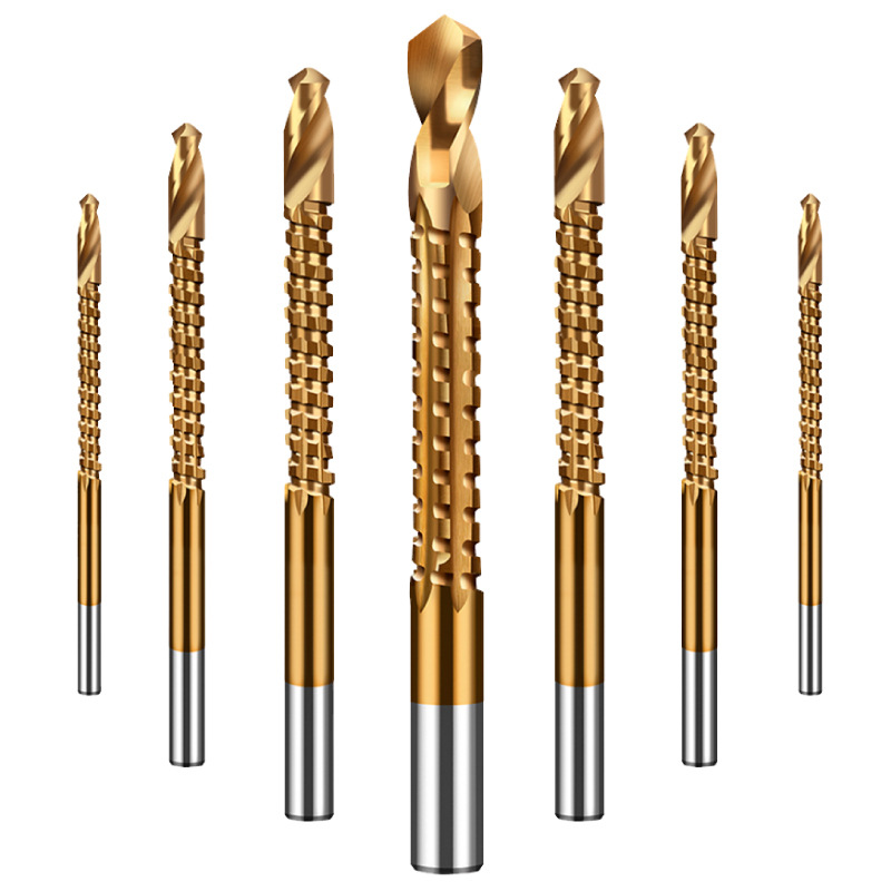 钻头 锯钻多功能麻花钻头打孔钢铁超硬拉槽锯齿 木工电钻钻头套装