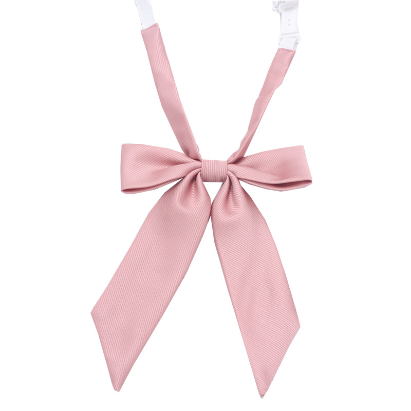 厂家现货斜纹斜角领结女 韩版纯色小长柄领花 水手服jk制服领结