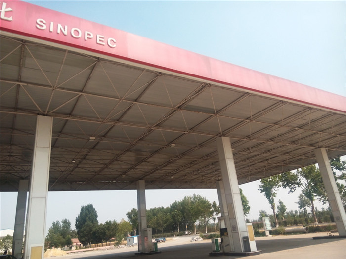 厂家供应直销钢架结构加油站顶棚加油站配套全设施加油站罩棚
