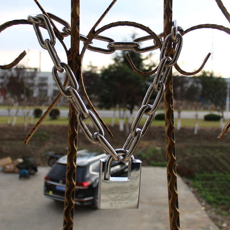 304不锈钢链条铁锁链 宠物狗链子环吊灯晾衣链条锚链起重船用现货