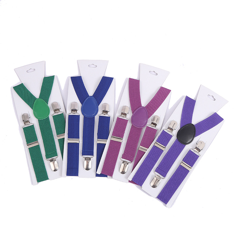 Hot Sale Elastic Strap Clip Factory Wholesale Candy Color Belt Clip Party Festival Children's Shoulder Strap Accessories
