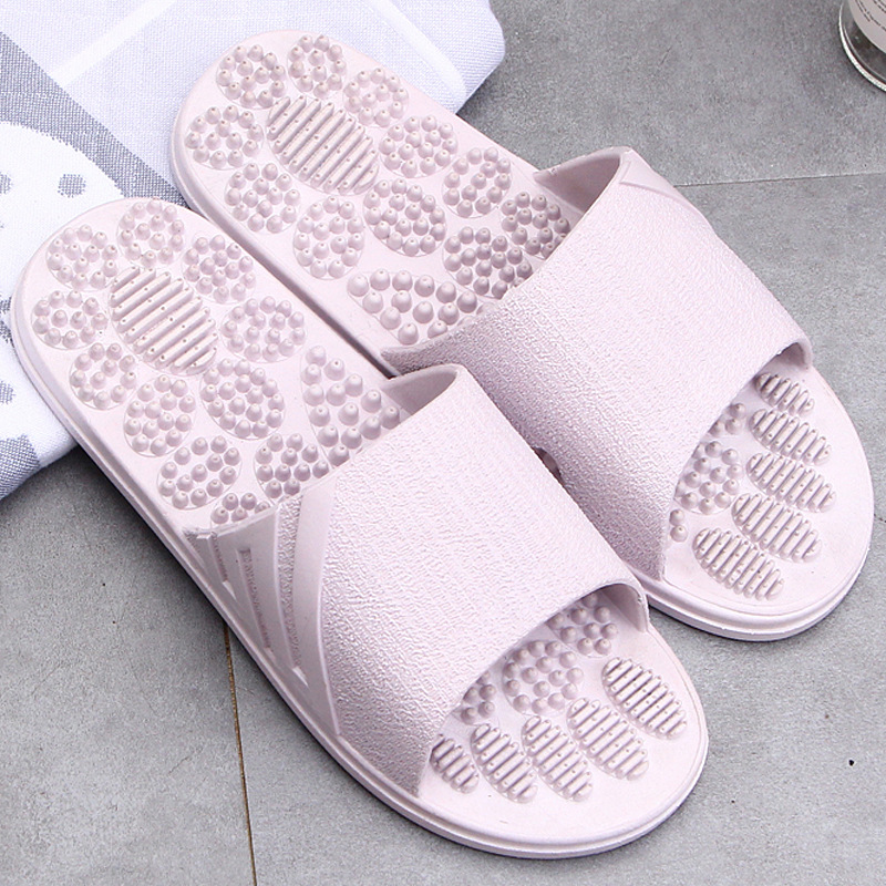 2022 Summer Candy Color Massage Home Slippers Bathroom Indoor Slippers Men and Women Plastic Couple Slippers