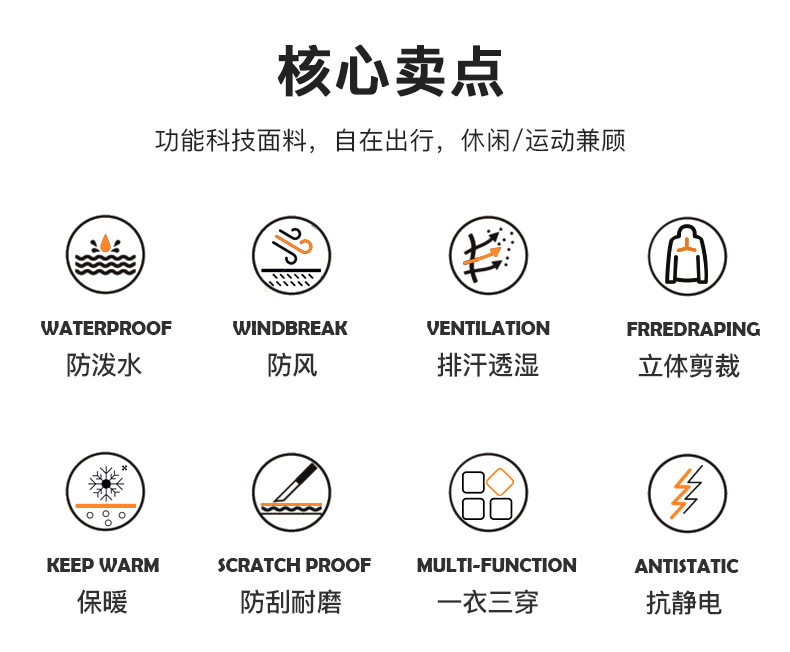 光板三合一冲锋衣男女两件套防风保暖户外校服儿童冲锋衣防水服潮