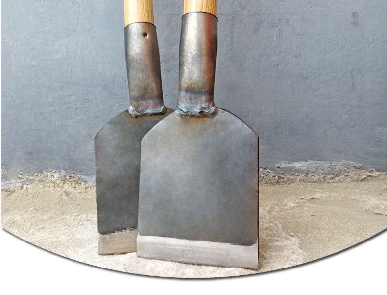 地面水泥铲刀工地清洁加重型水泥铲 木柄加长冰铲锹装修家用铲刀