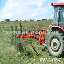 牧草苜蓿搂草机四轮拖拉机后置悬挂牵引式搂草机玉米秸秆搂草机