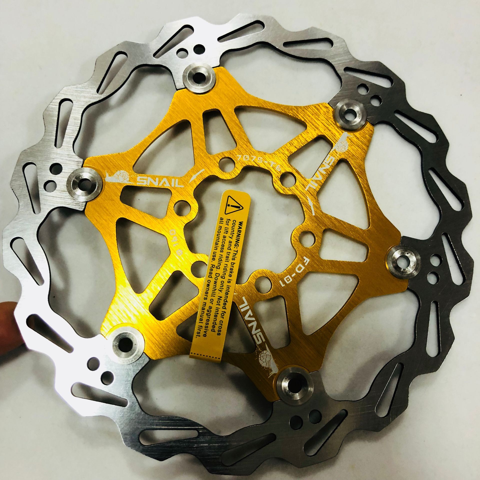 山地车浮动碟片自行车刹车片六钉刹车盘180 160mm 203mmsnail盘片