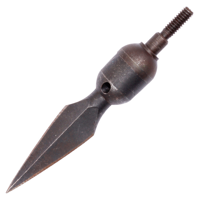 柳叶鸣笛箭头六支装 箭支反曲弓传统猎箭头 厂家直供复古箭头批发