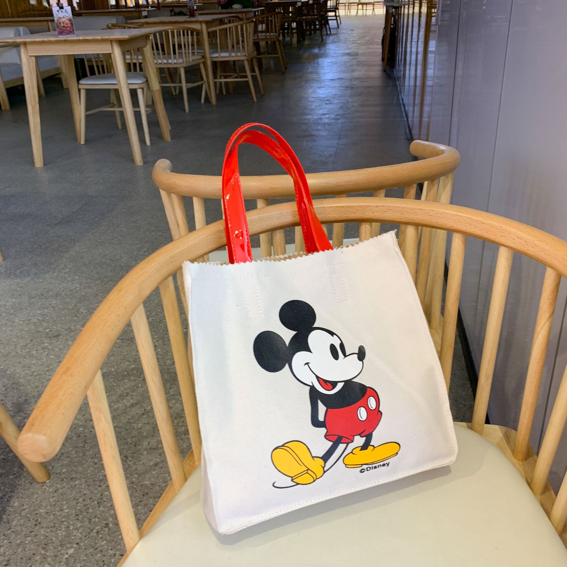 米奇购物袋 韩国东大门卡通帆布包米老鼠托特包米奇敞口手提女包