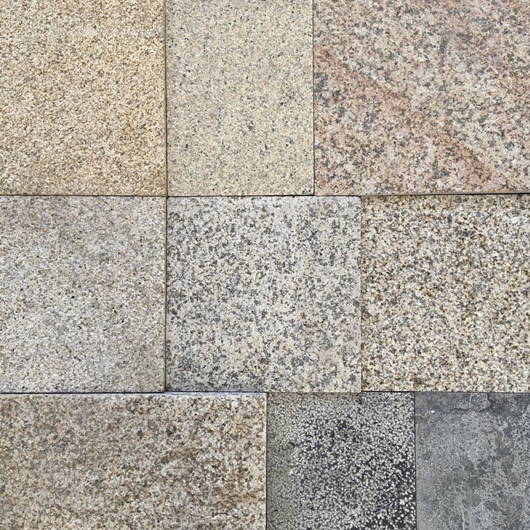 山东锈石地铺砖黄锈石火烧板荔枝面光面黄锈石干挂板