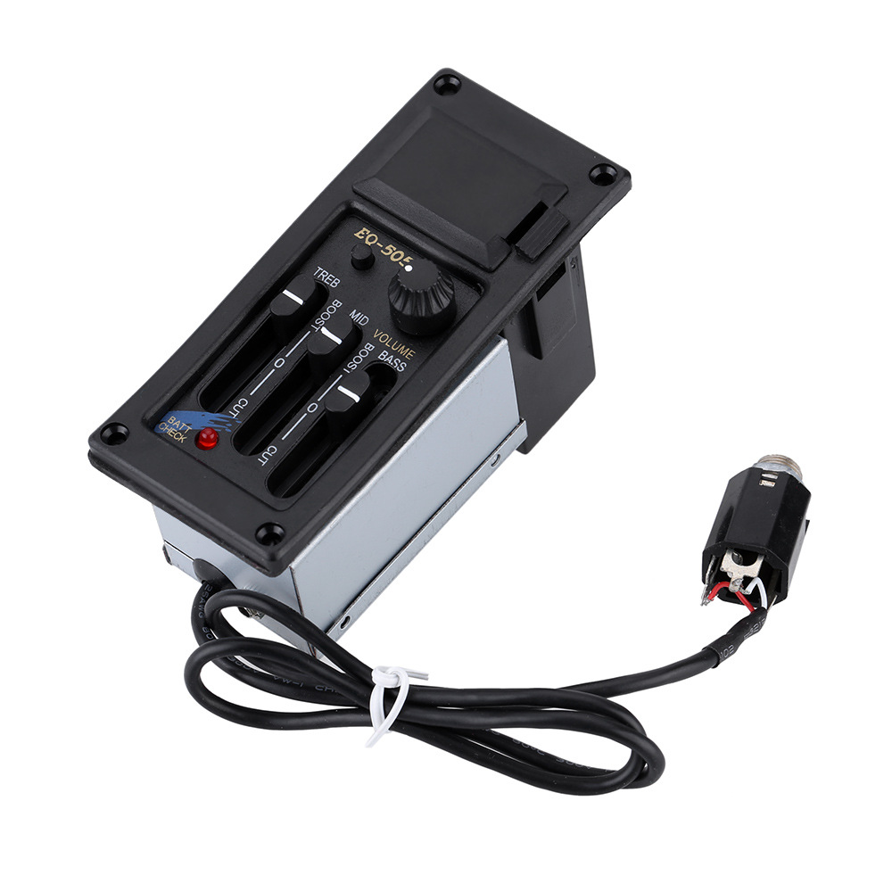 eq505r四段均衡调节民谣古典吉他拾音器 木吉他电箱 厂家批发