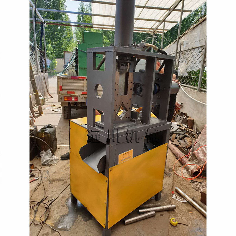 方管45度冲角机 方管不锈钢管冲断机冲孔冲弧 车间方管下料切断机