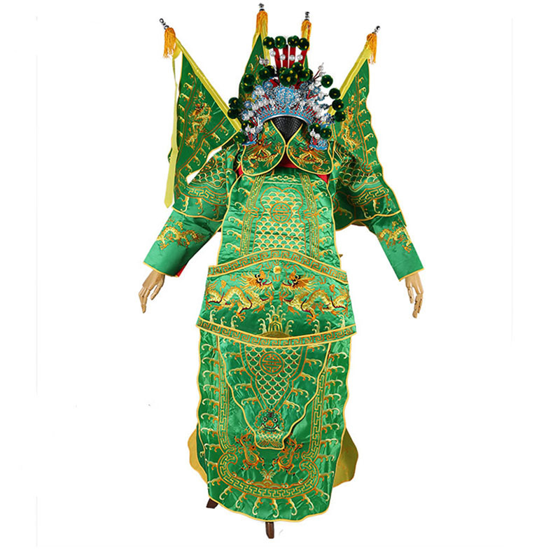 戏曲男靠 京剧豫剧戏剧武生武将将巾戏服服装小生男大靠靠旗