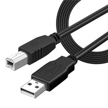 USB 2.0高速打印机连接线 透明蓝带屏蔽批发