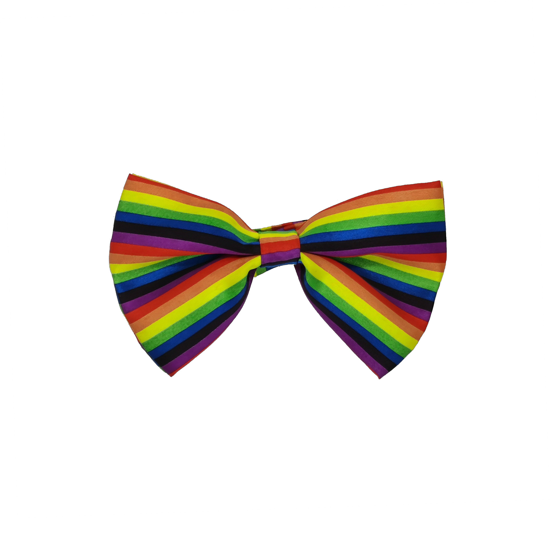 六彩七彩条纹领结彩虹蝴蝶结五颜六色领结休闲时尚领结现货批发