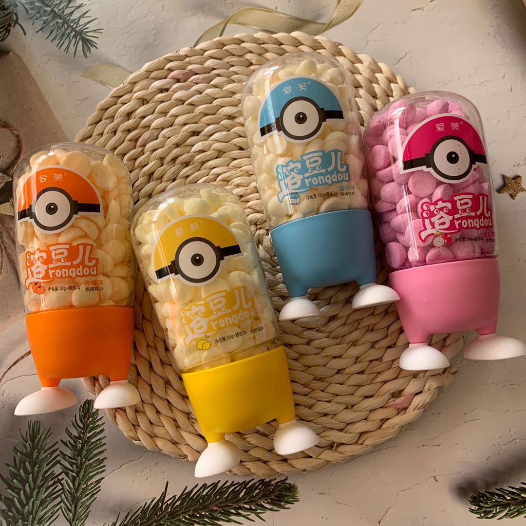 爱莫溶豆儿香橙味柠檬味火龙果味酸奶味幼儿小零食