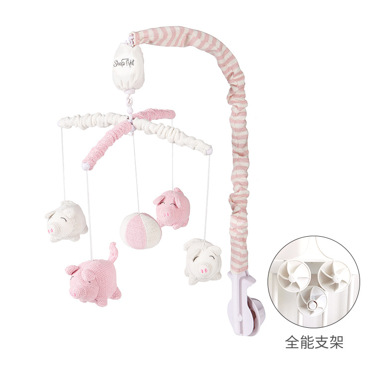 One Piece Dropshipping Baby Sleeping Toys Newborn 35 Qu Fabric Rotating Electric with Bracket Hanging Bell Baby Bed Bell
