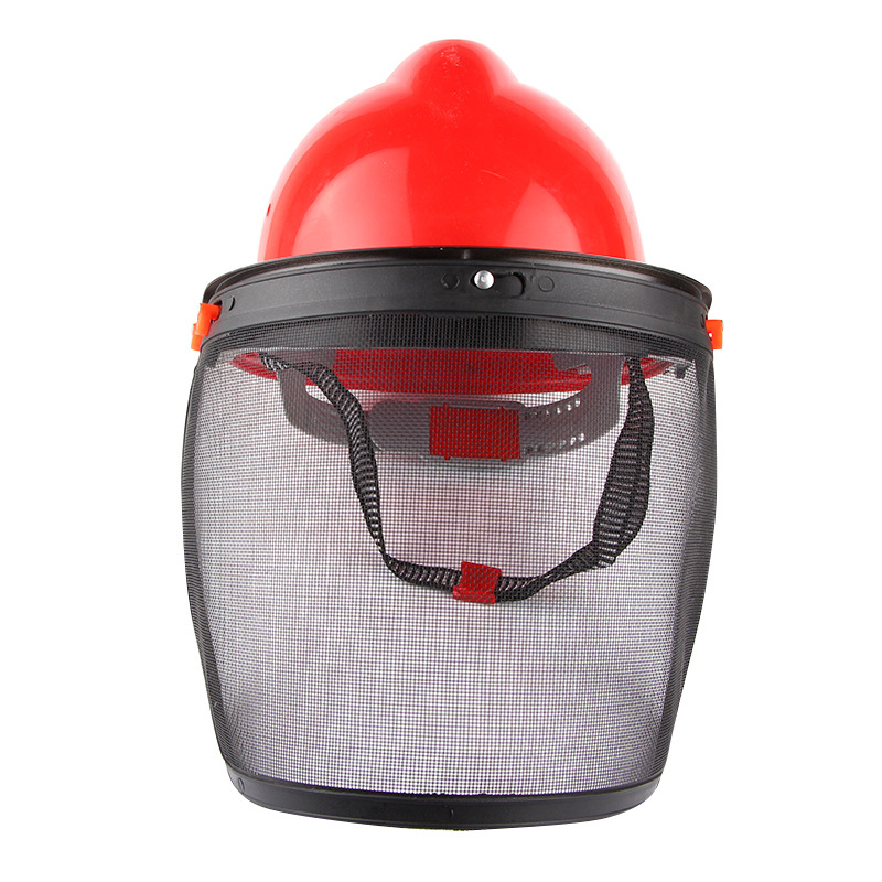 Steel Mesh Mask Helmet Mowing Helmet Facial Mask Accessories Protective Cover Grass Mower Grass Protective Gear