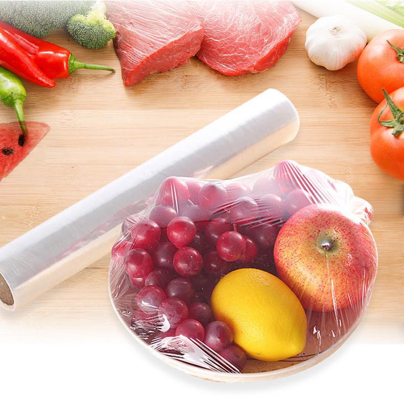 保鲜膜家用经济装pe水果食品专用厨房大卷点断式微波炉耐高温