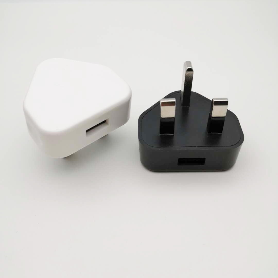 港版英规充电器5v1a 三脚1a牛头充电器电源适配器 三角英规充电头