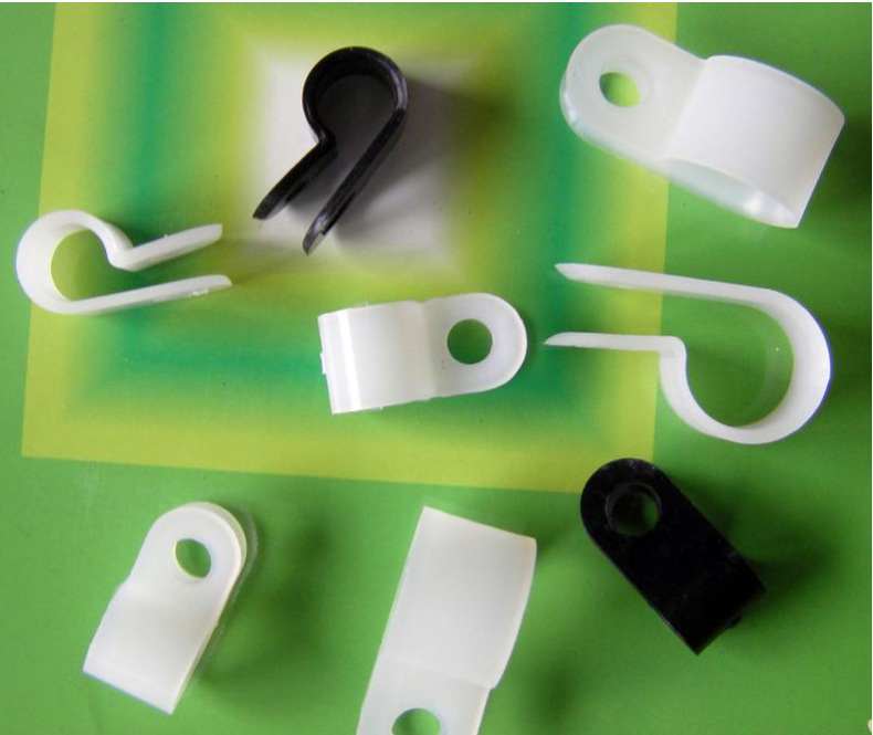 2p-4电线理线扣/美规电源线扣/线卡/保护线套圆线专用黑色白色