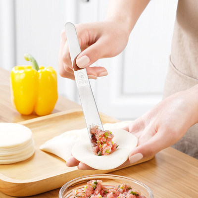 304不锈钢包饺子包子混沌工具馅铲馅料搅拌勺子馅挑馅勺练习神器