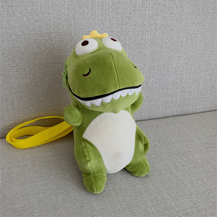 包包女毛毛潮2020搞怪小恐龙包卡通可爱少女小包包毛绒单肩斜挎包