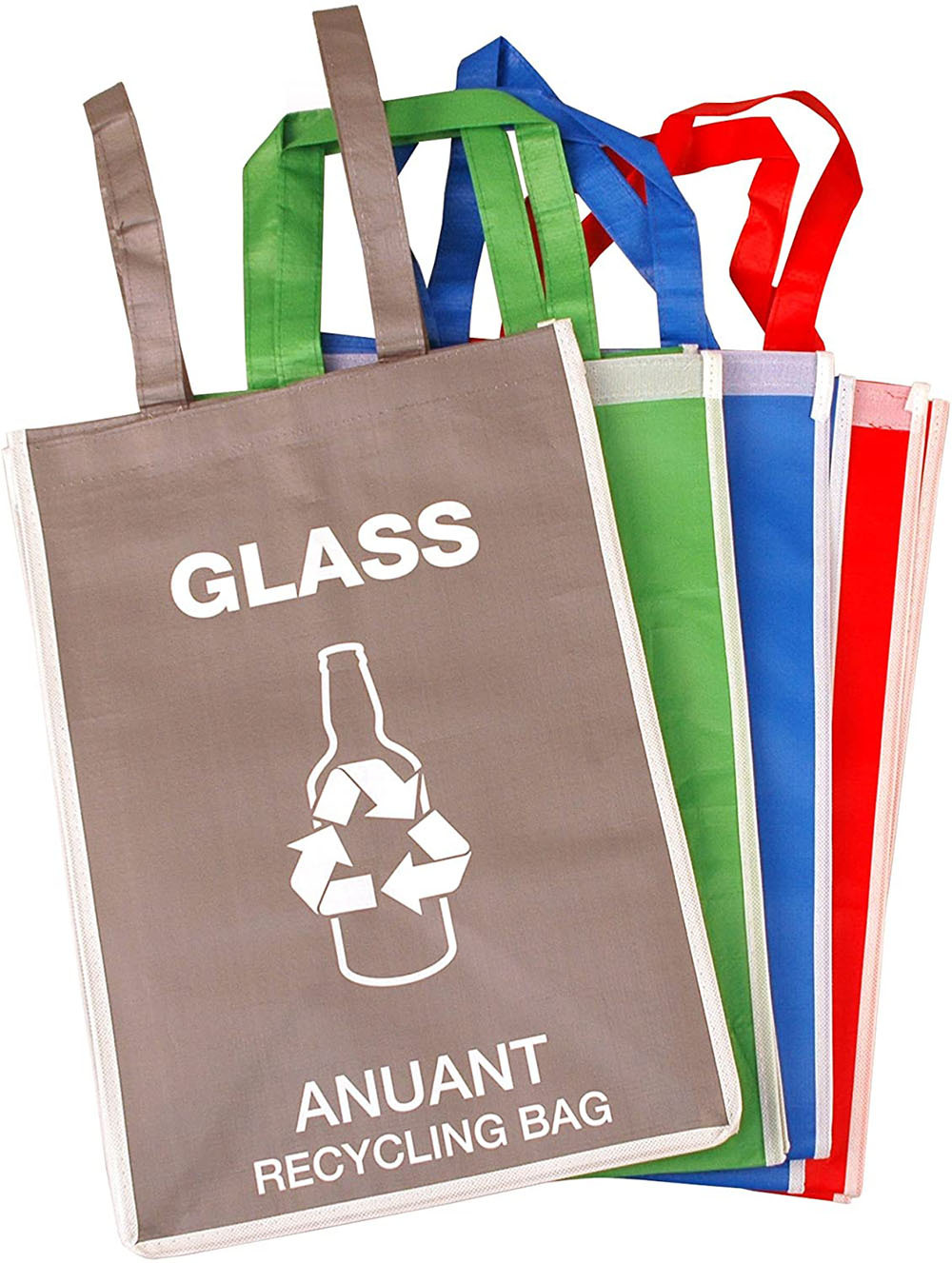 厂家定制垃圾分类袋彩印pp编织覆膜袋折叠垃圾分类袋子彩色手提袋