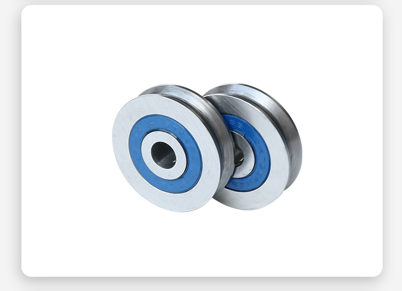 双面密封u型槽滑道滑轮轴承86378 支持定制u型槽滚轮轴承钢轴承