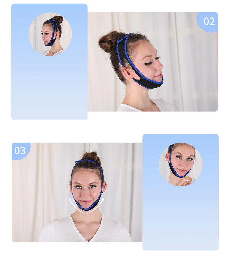 下巴托带2020新款下颚固定带绷带男女通用型舒适透气睡眠下巴托带