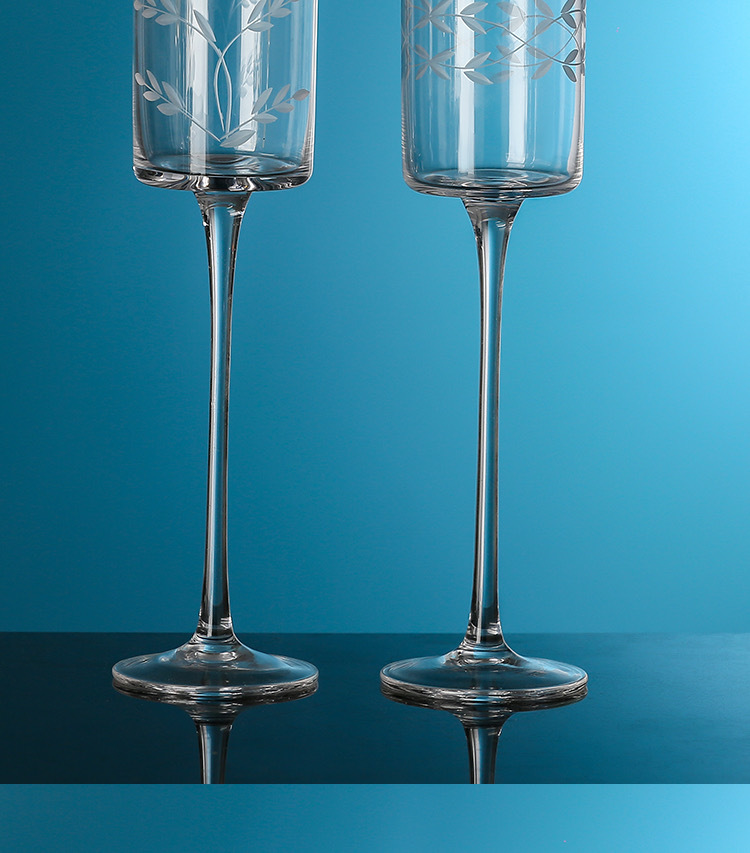 日式水晶高脚木村系列鸡尾酒杯 直筒马天尼杯 个性香槟杯 甜酒杯