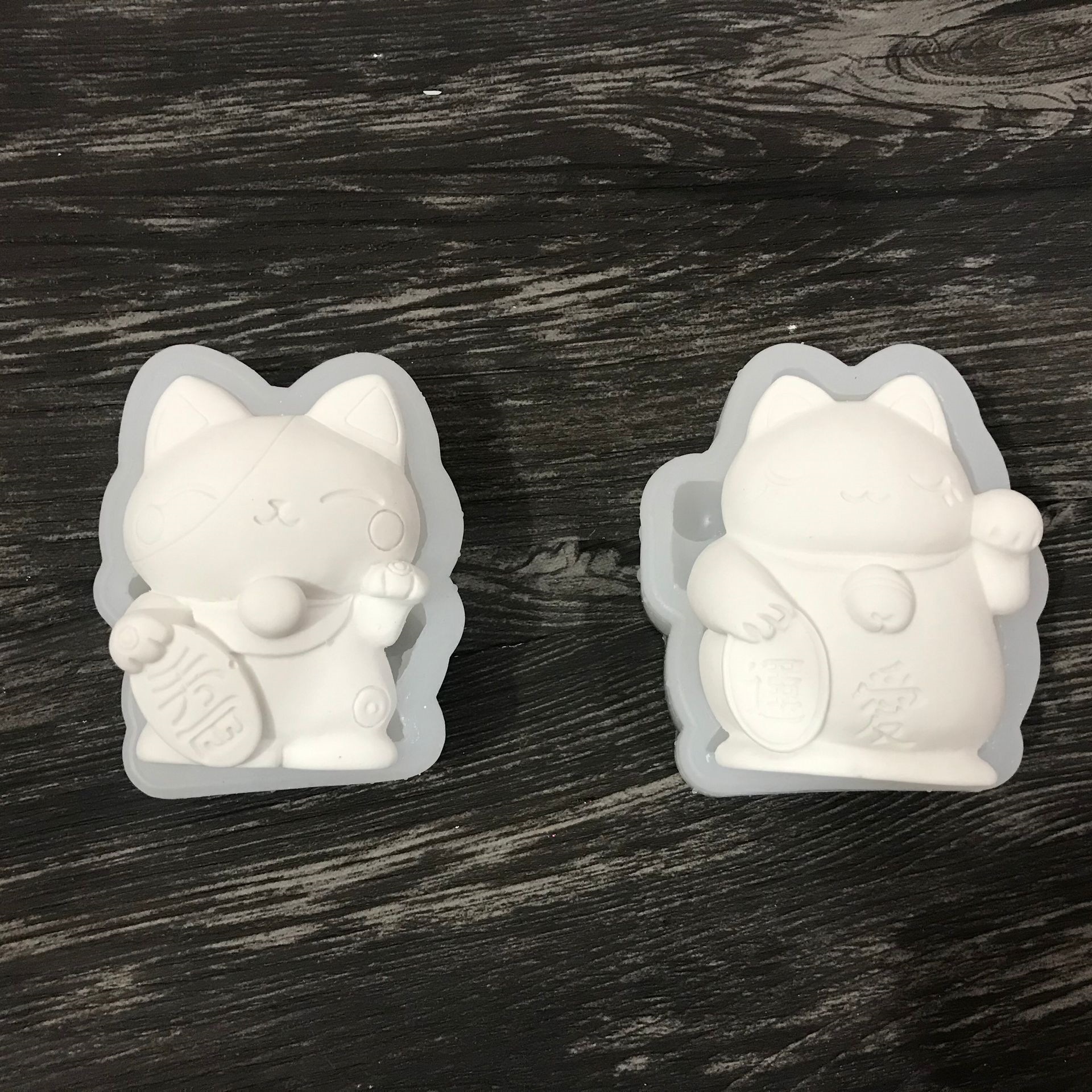 招财猫硅胶模具香薰石膏模具摆件模具