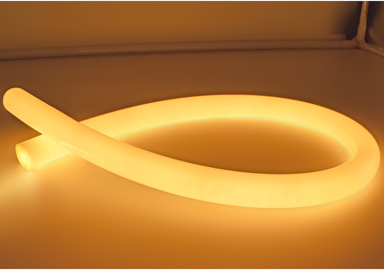 低压软灯带tΦ22尺寸360度发光硅胶套管2835单色双色七彩灯带灯条