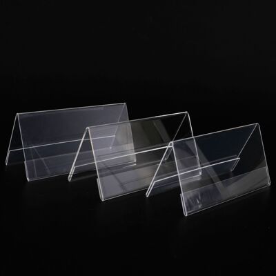 亚克力台卡定做v三角台签办公室座位牌透明桌牌亚克力会议牌定制