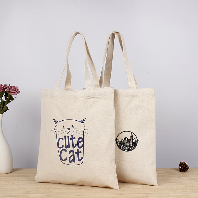 无底无侧全棉手提帆布袋空白帆布袋印花烫画个性定制手提购物袋