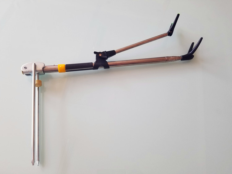 不锈钢钓鱼支架 炮台架鱼竿架竿挂插地钓箱支架加粗炮台 钓鱼用品