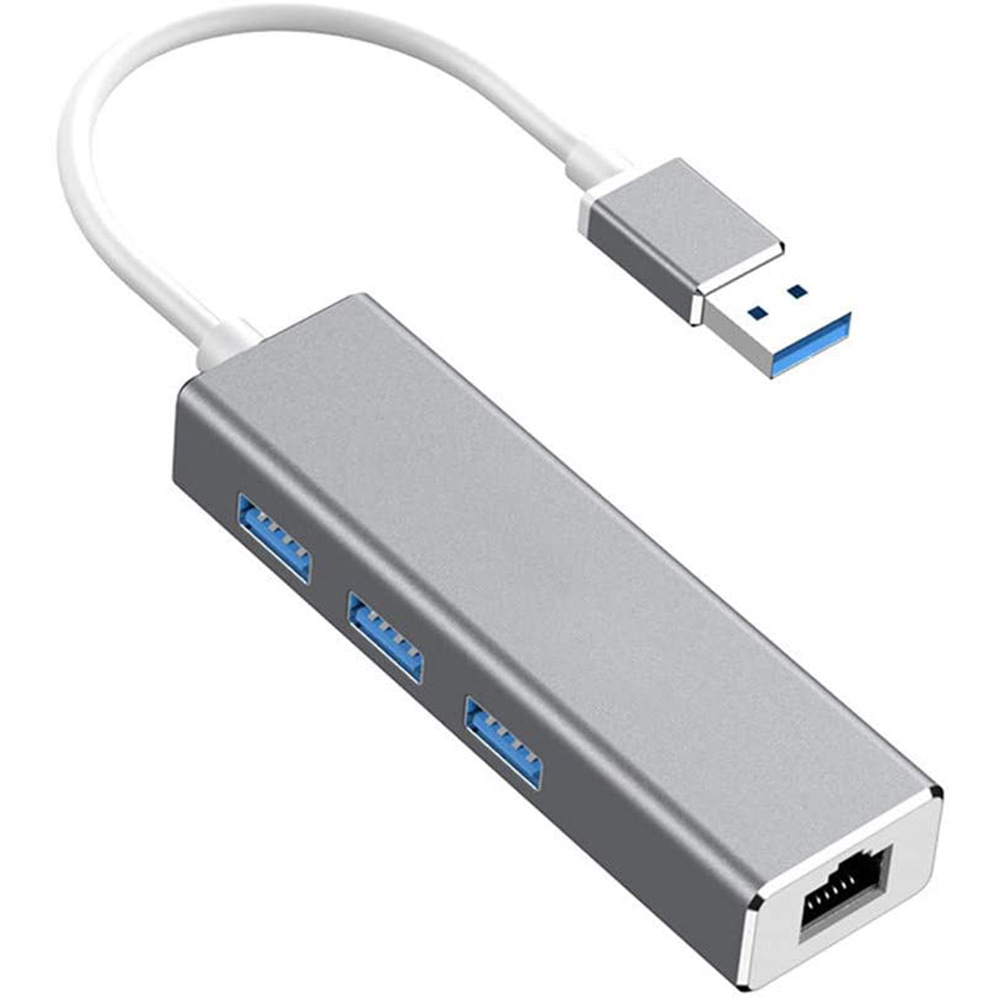 usb转rj45 3口usb3.0 扩展usb 3.0 hub集线器usb有线网卡线器