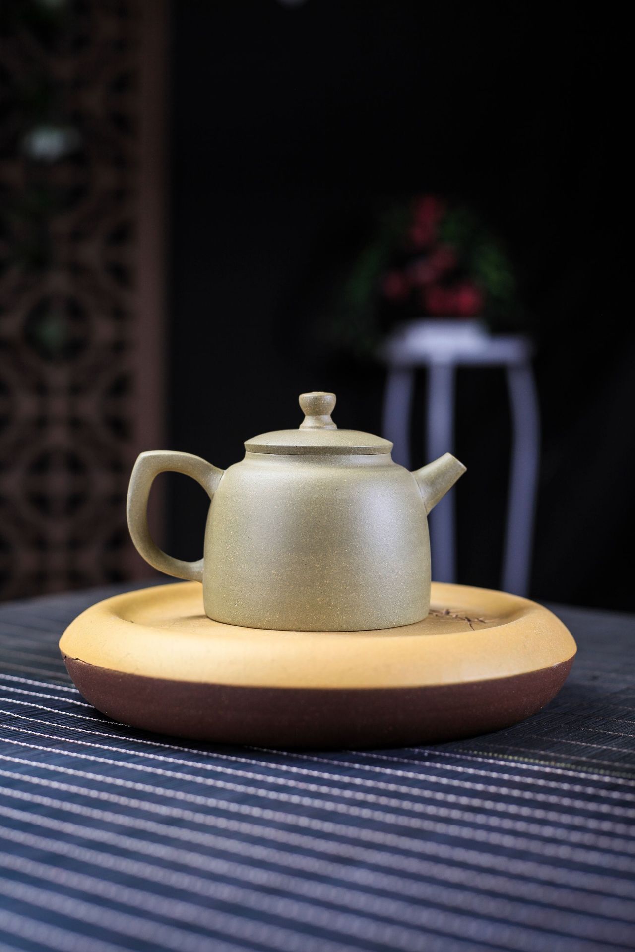 厂家批发宜兴紫砂壶手工刻字原矿青灰段泥云水禅心秦权壶一件代发