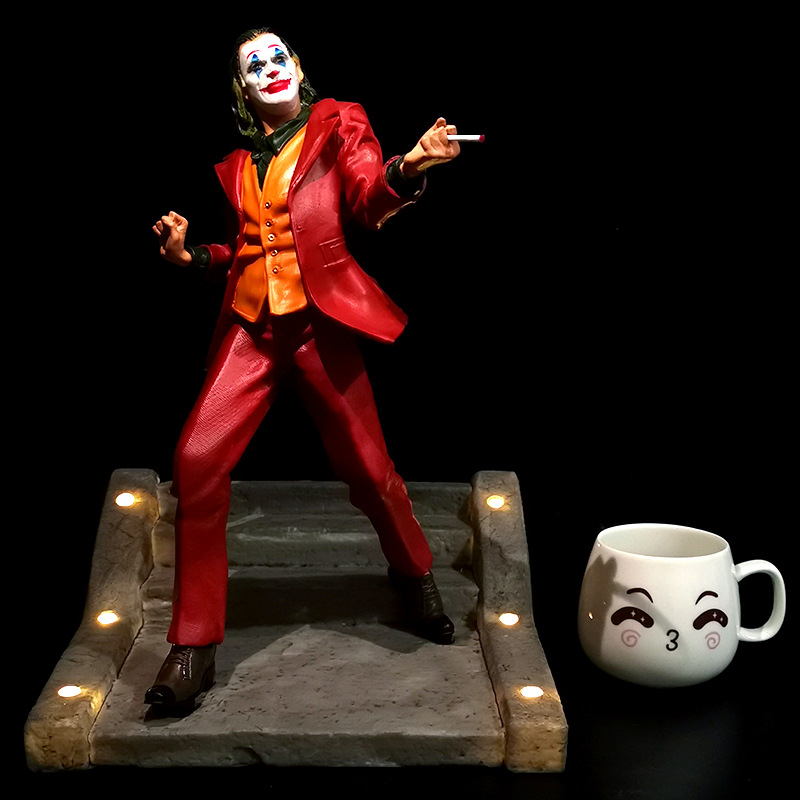 小丑joker2019电影手办雕像蝙蝠侠亚瑟弗莱克潮玩模型装饰品摆件