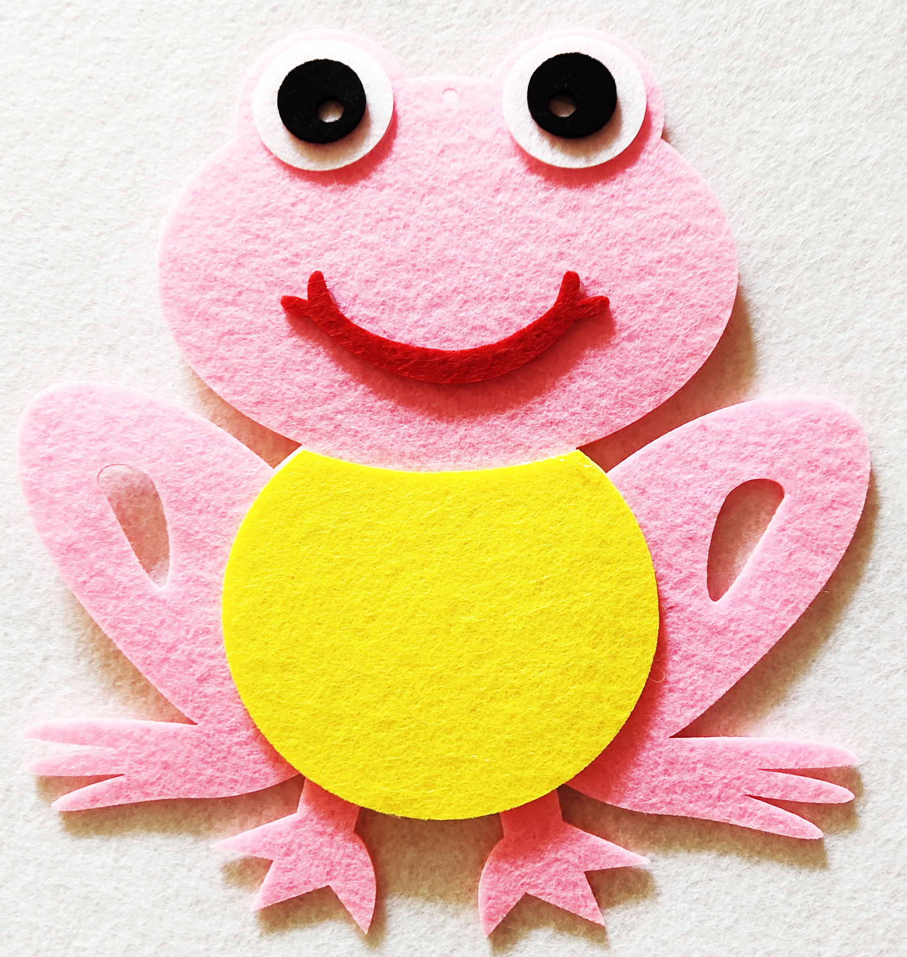 工厂直销双面卡通青蛙吊饰幼儿园空中挂饰蛤蟆无纺布样品