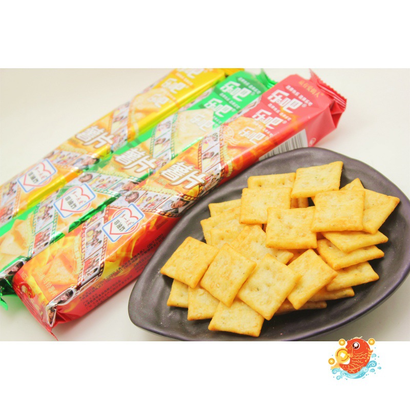 乐吧 薯片非油炸硬脆饼干麻辣味常温芥末味多口味散装全年零食50g