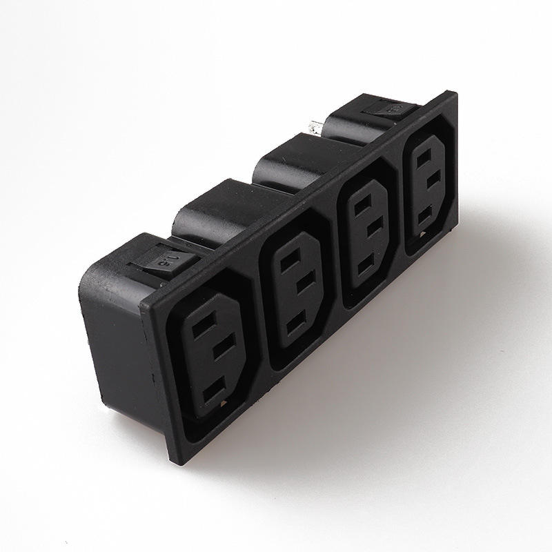 品牌热卖朗正lz-f-4l 连体四联母多种卡位ac电源插座