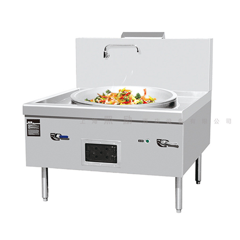 餐厅燃气单头大炒灶金佰特电磁大锅灶p-cr-l-1学校食堂48kw大炒炉