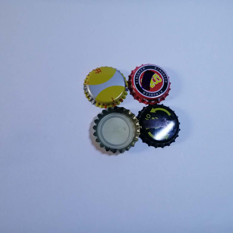 定制啤酒瓶易拉拧盖 个性图案定制易拉皇冠盖 马口铁饮料瓶盖子