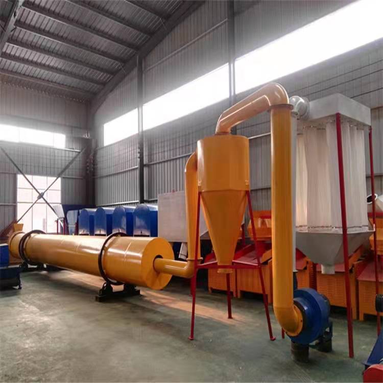 农作物秸秆滚筒烘干机饲料青草转筒干燥机牧草原料园筒烘干设备