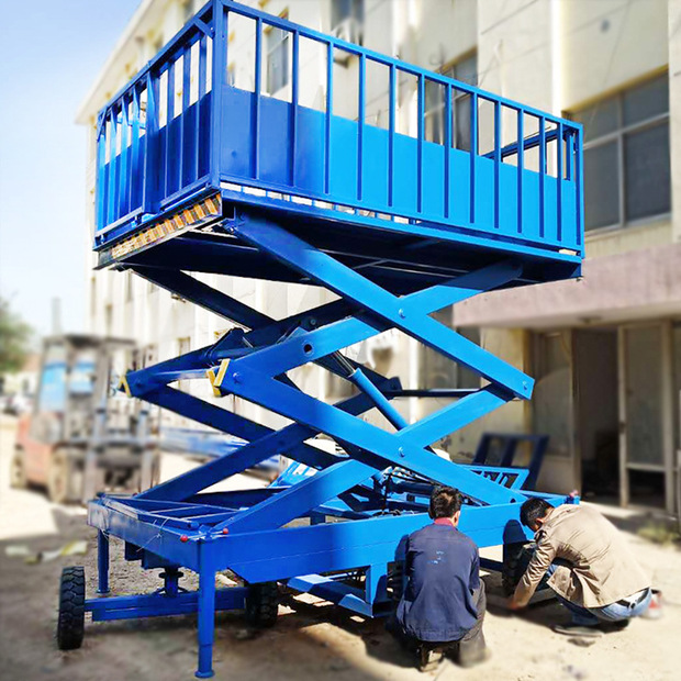 卸车神器移动小型液压装卸货升降平台卸猪台汽车尾板装车神器电动