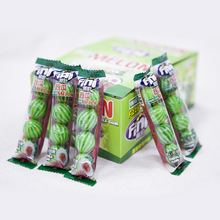 Fini菲尼西瓜形泡泡糖零食夹心水果口味口香糖糖果20条整盒