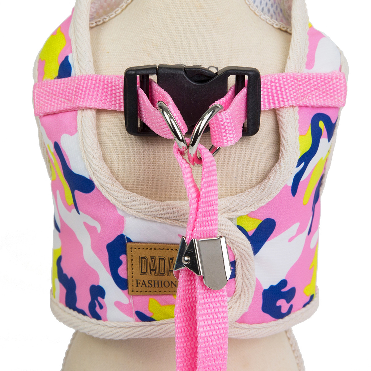 宠物狗狗迷彩胸背牵引绳小型犬外出拉带用品批发