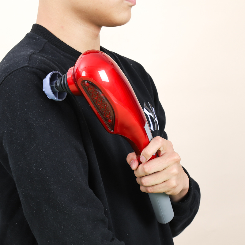 厂家直销无线按摩棒电动按摩捶锤手持式充电肩颈椎按摩器仪多功能